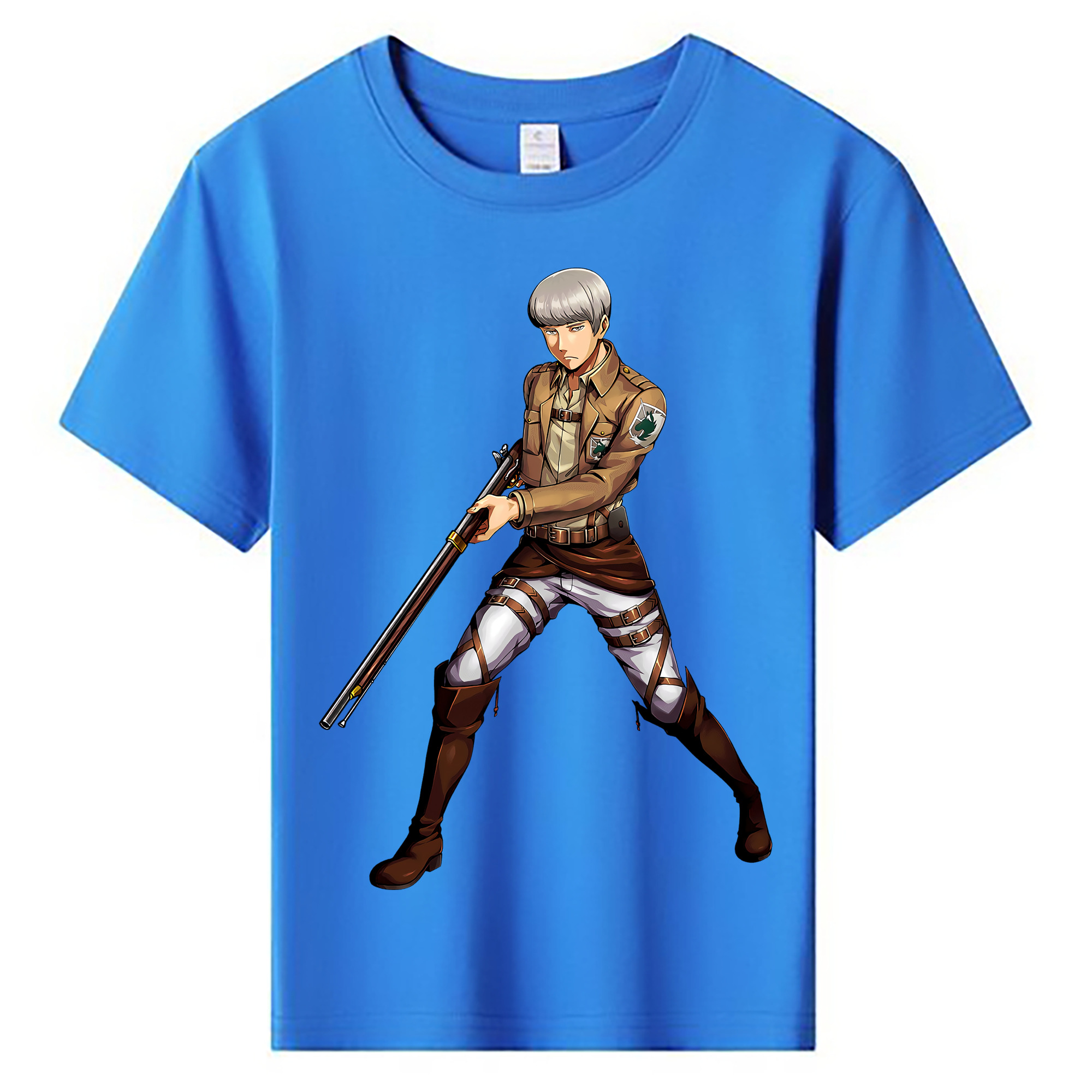 （画像用） 進撃の巨人 Attack on Titan 綿100％キッズTシャツ（フロントプリント）
